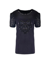 SEQUIN HEART DETAIL TOP - Nakhle.Ets - Tops & T-shirts