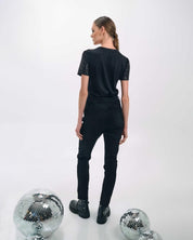 SEQUIN HEART DETAIL TOP - Nakhle.Ets - Tops & T-shirts