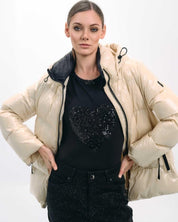 SEQUIN HEART DETAIL TOP - Nakhle.Ets - Tops & T-shirts