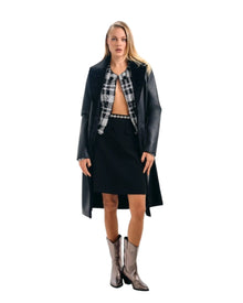SEQUIN PLAID JACKET
