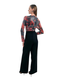 SEQUIN TOP AND WIDE-LEG TROUSER JUMPSUIT