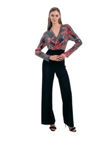 SEQUIN TOP AND WIDE-LEG TROUSER JUMPSUIT