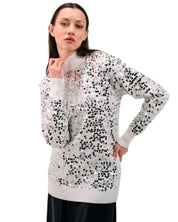 SEQUIN TURTLENECK SWEATER - Nakhle.Ets - Blouse
