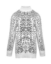 SEQUIN TURTLENECK SWEATER - Nakhle.Ets - Blouse