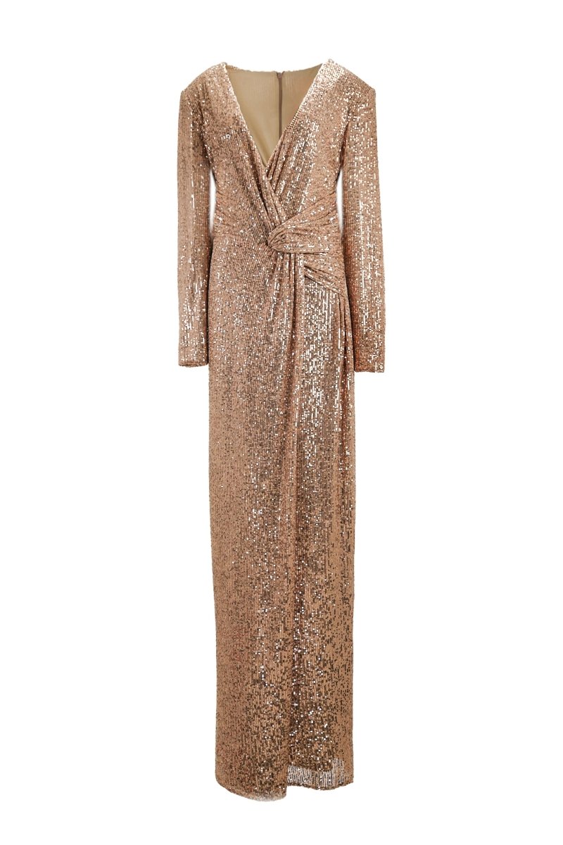 SEQUIN TWIST GOWN - Nakhle.Ets - Dresses