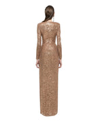 SEQUIN TWIST GOWN - Nakhle.Ets - Dresses