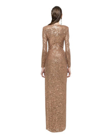 SEQUIN TWIST GOWN