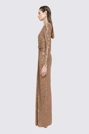 SEQUIN TWIST GOWN - Nakhle.Ets - Dresses