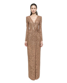 SEQUIN TWIST GOWN