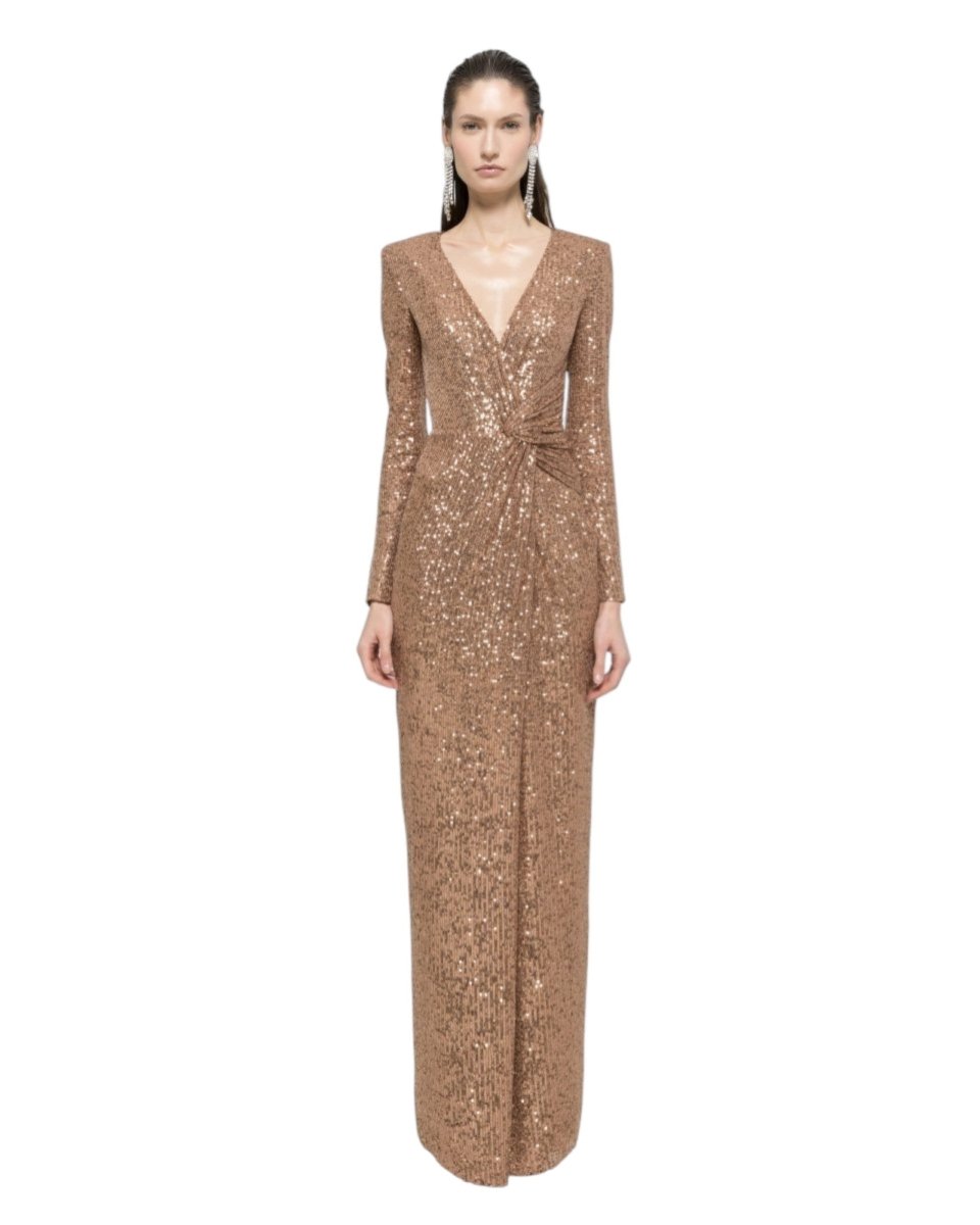 SEQUIN TWIST GOWN