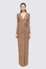 SEQUIN TWIST GOWN - Nakhle.Ets - Dresses