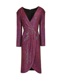 SEQUIN WRAP DRESS
