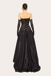 SHEER CORSET BALL GOWN