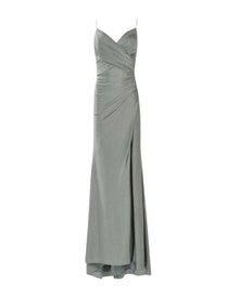 SHIMMER LACE-UP GOWN