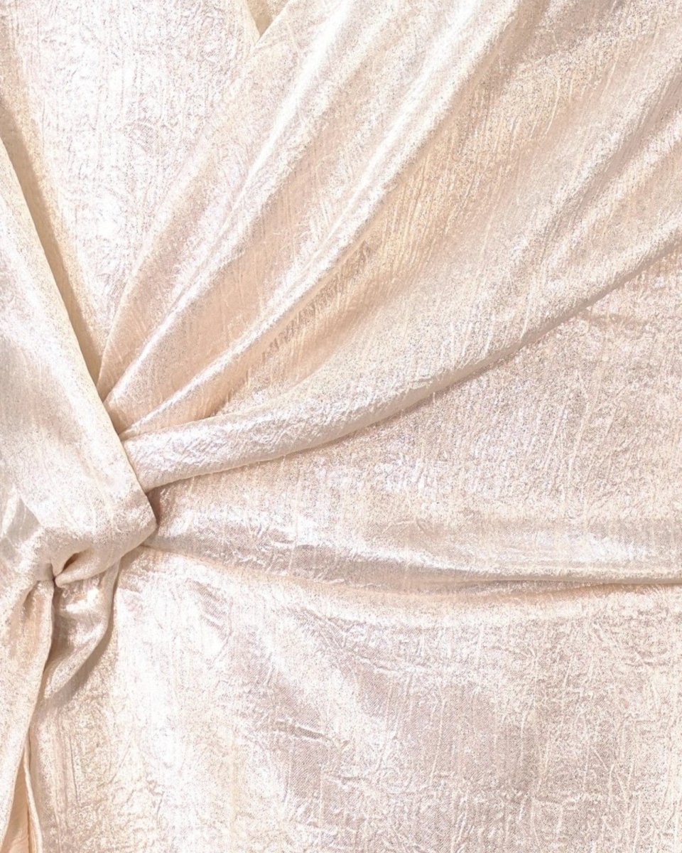 SHIMMER WRAP TEXTURED TOP