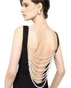 SLEEK MAXI DRESS WITH CRYSTAL BUCKLE - Nakhle.Ets - Dresses