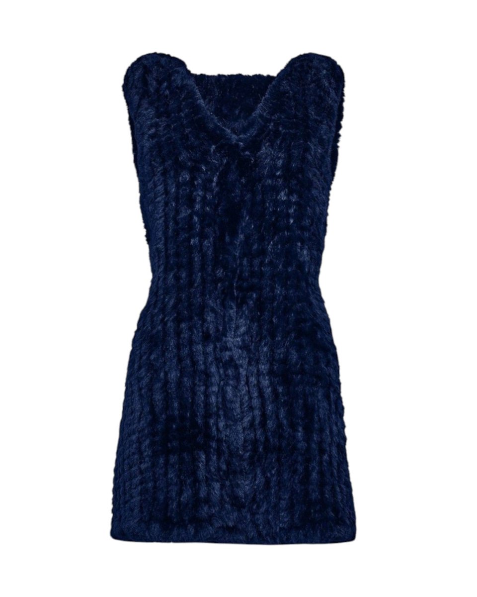 SLEEVELESS FAUX FUR VEST - Nakhle.Ets - Vests