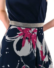 SLEEVELESS FLORAL PRINT DRESS
