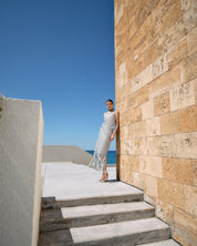 SLEEVELESS TEXTURED TOP & SKIRT SET - Nakhle.Ets - ensemble