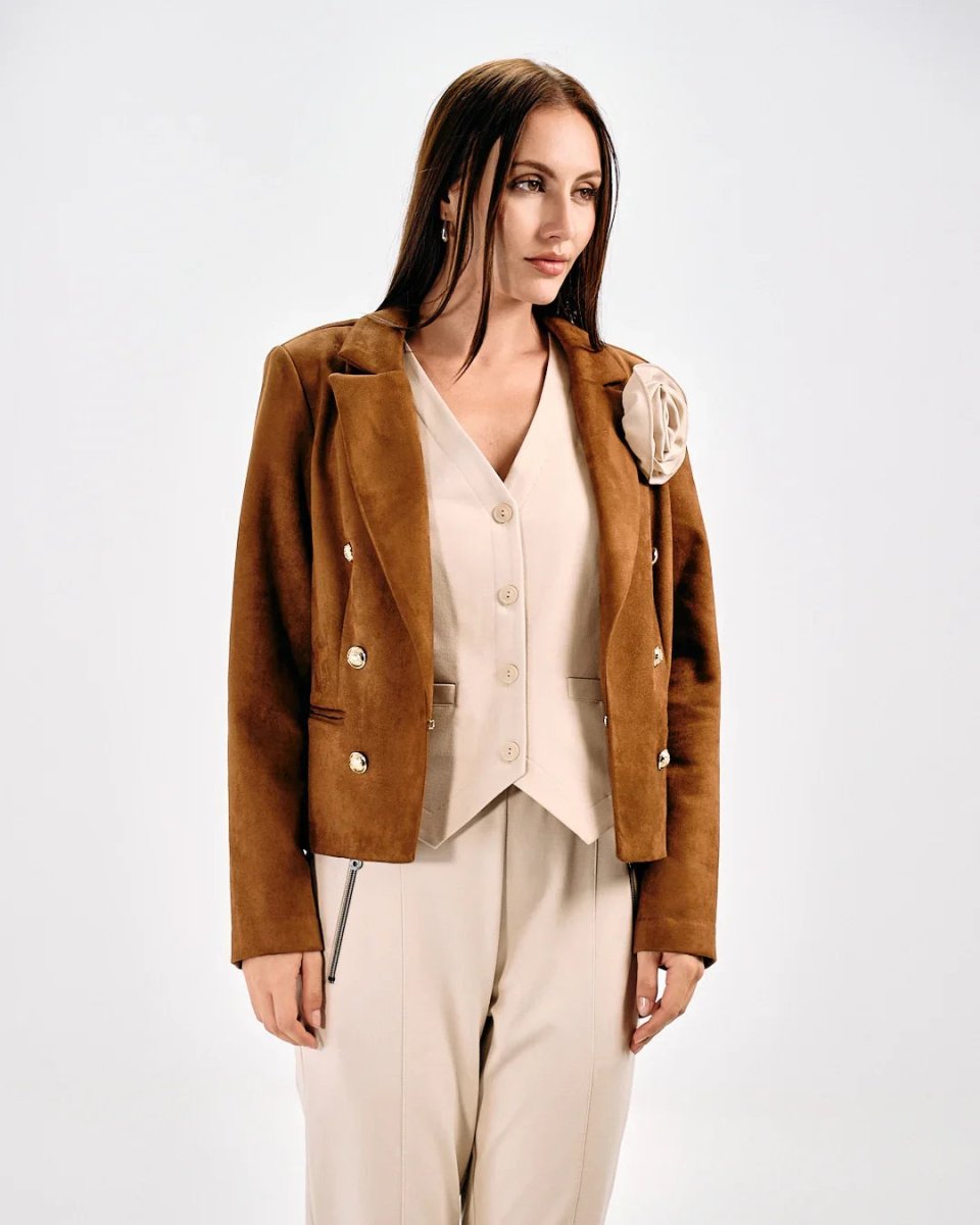 SLEEVELESS VEST & TROUSER SET