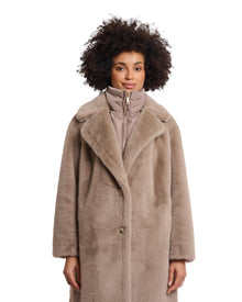 SOFT FAUX FUR COAT