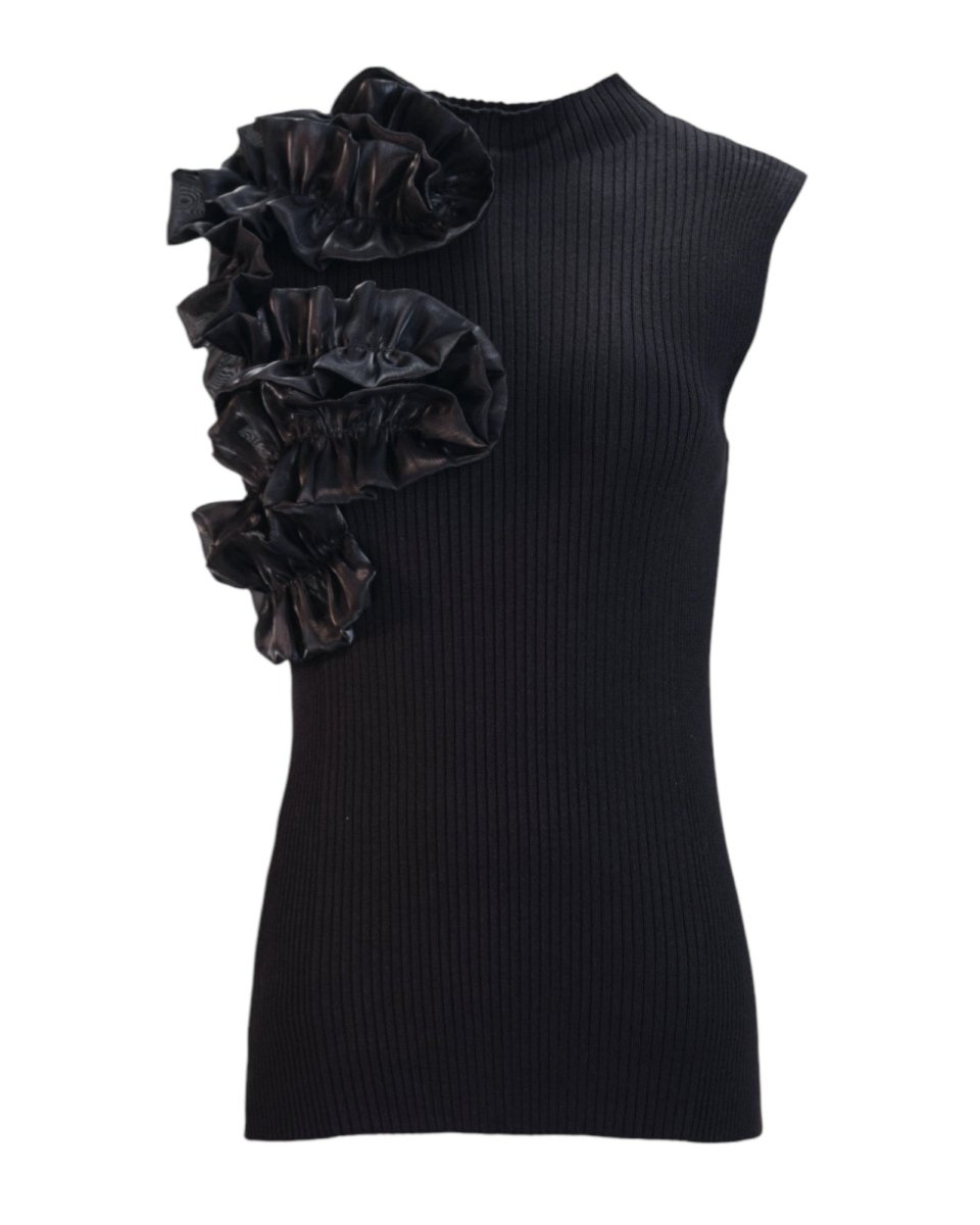 STATEMENT SLEEVELESS TOP - Nakhle.Ets - Tops