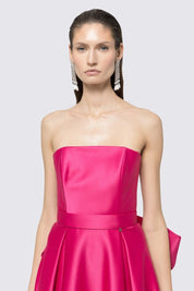 STRAPLESS SATIN GOWN - Nakhle.Ets - Dresses