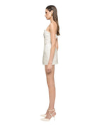 STRAPLESS TEXTURED MINI DRESS - Nakhle.Ets - Dresses
