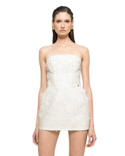 STRAPLESS TEXTURED MINI DRESS - Nakhle.Ets - Dresses