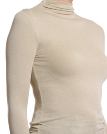 STRETCH JERSEY TURTLENECK