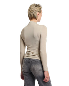 STRETCH JERSEY TURTLENECK