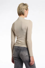 STRETCH JERSEY TURTLENECK