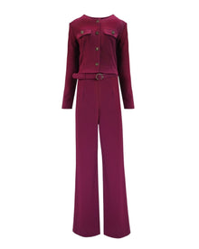 STRUCTURED BELTED TWO-PIECE SET