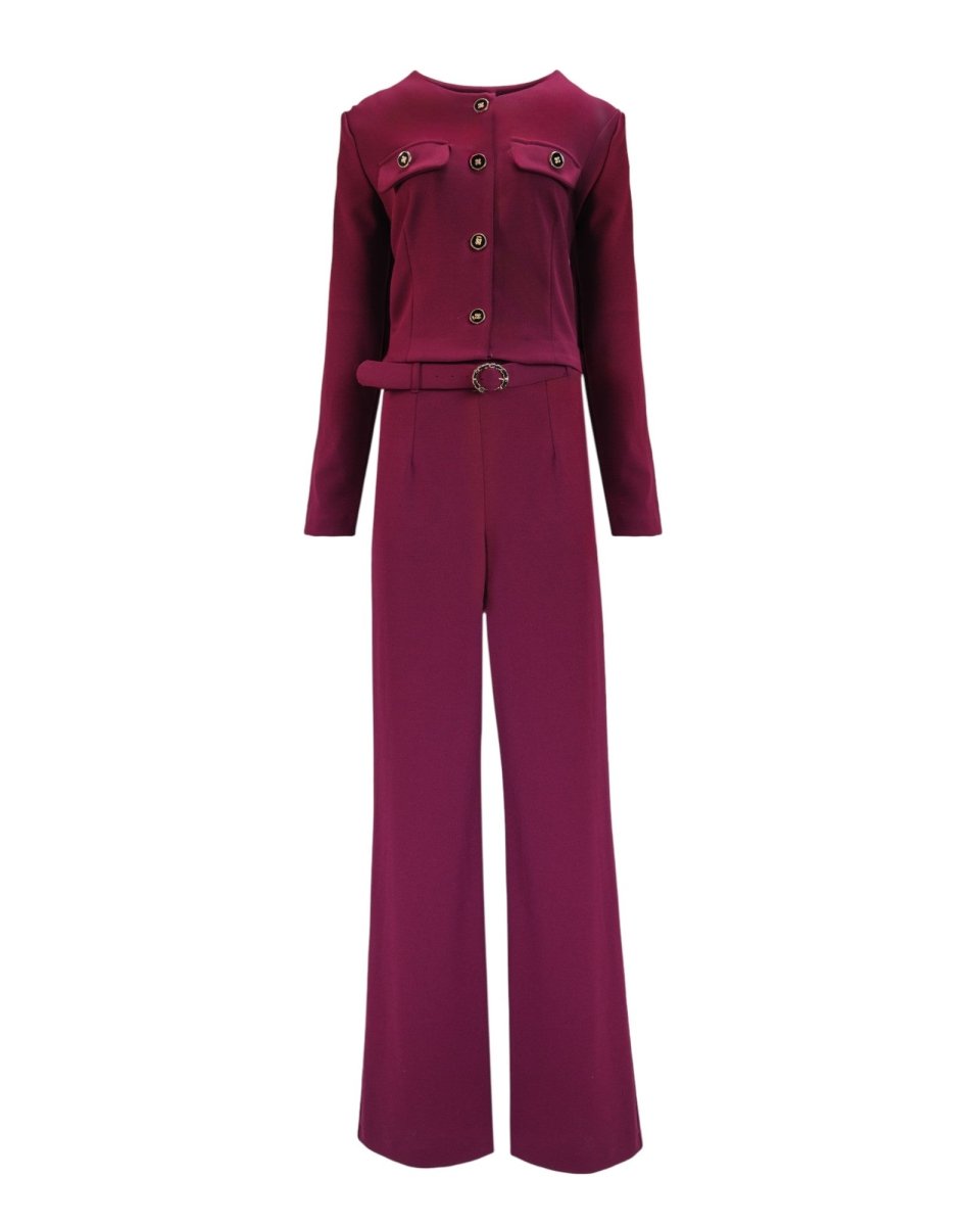 STRUCTURED BELTED TWO-PIECE SET