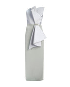 STRUCTURED BOW DRESS