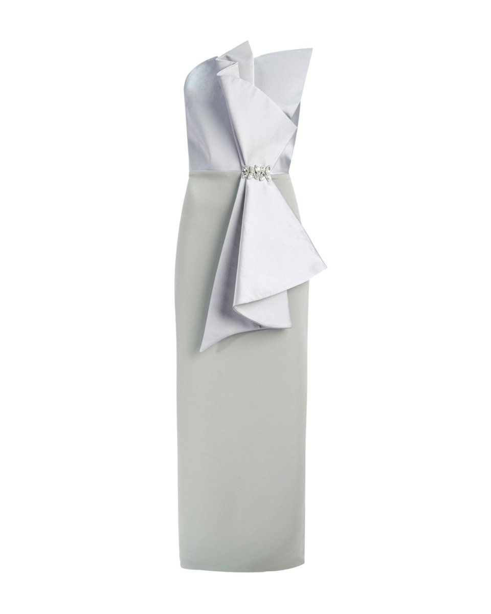 STRUCTURED BOW DRESS