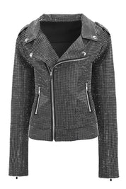 STUDDED BIKER JACKET - Nakhle.Ets - Jackets
