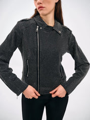STUDDED BIKER JACKET - Nakhle.Ets - Jackets