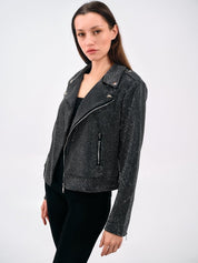 STUDDED BIKER JACKET - Nakhle.Ets - Jackets