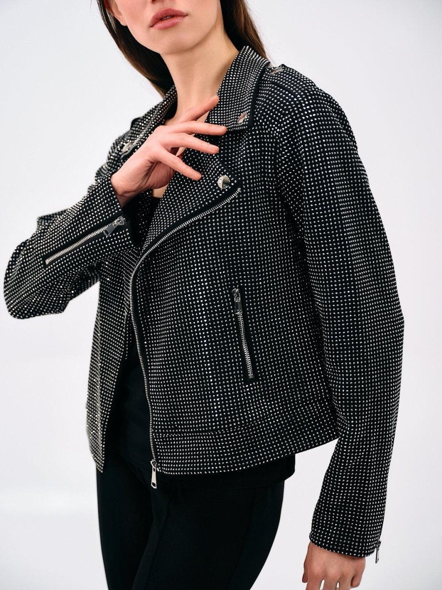 STUDDED BIKER JACKET - Nakhle.Ets - Jackets