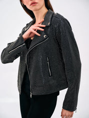 STUDDED BIKER JACKET - Nakhle.Ets - Jackets