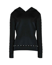 STUDDED HOODED SWEATSHIRT