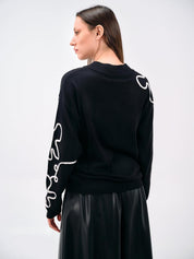 ABSTRACT EMBROIDERY SWEATER