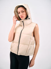 PADDED HOODED VEST