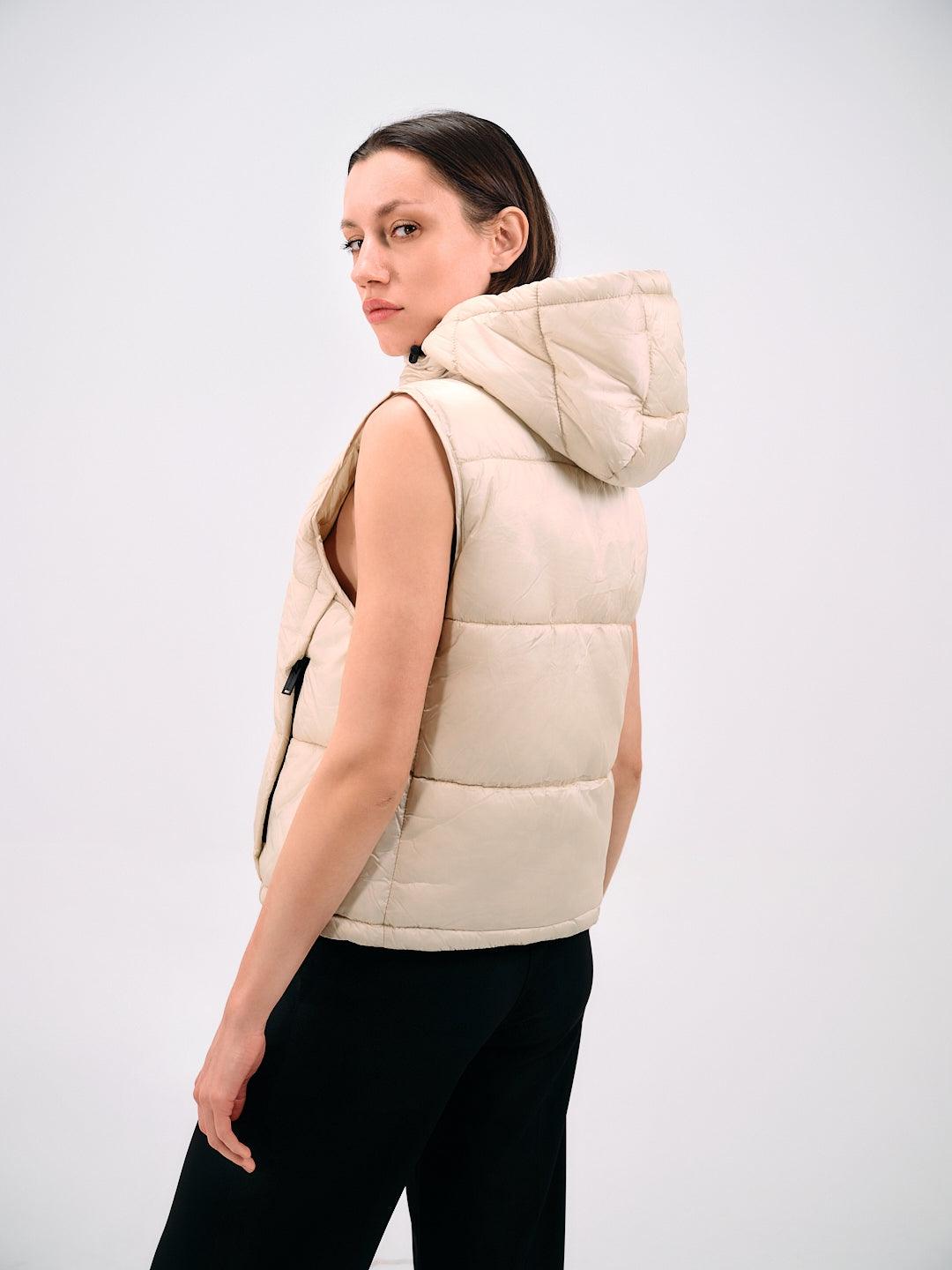 PADDED HOODED VEST