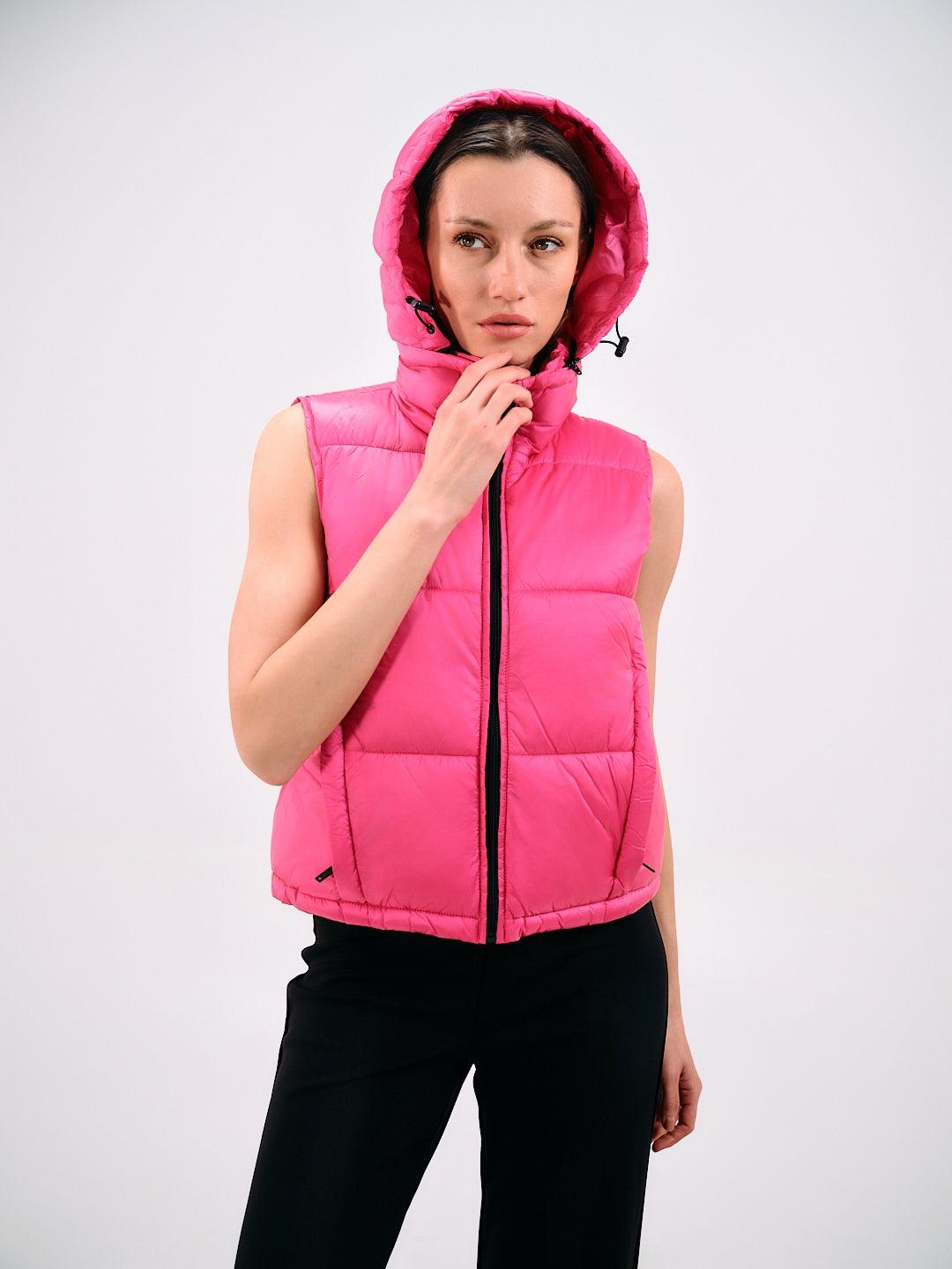 PADDED HOODED VEST