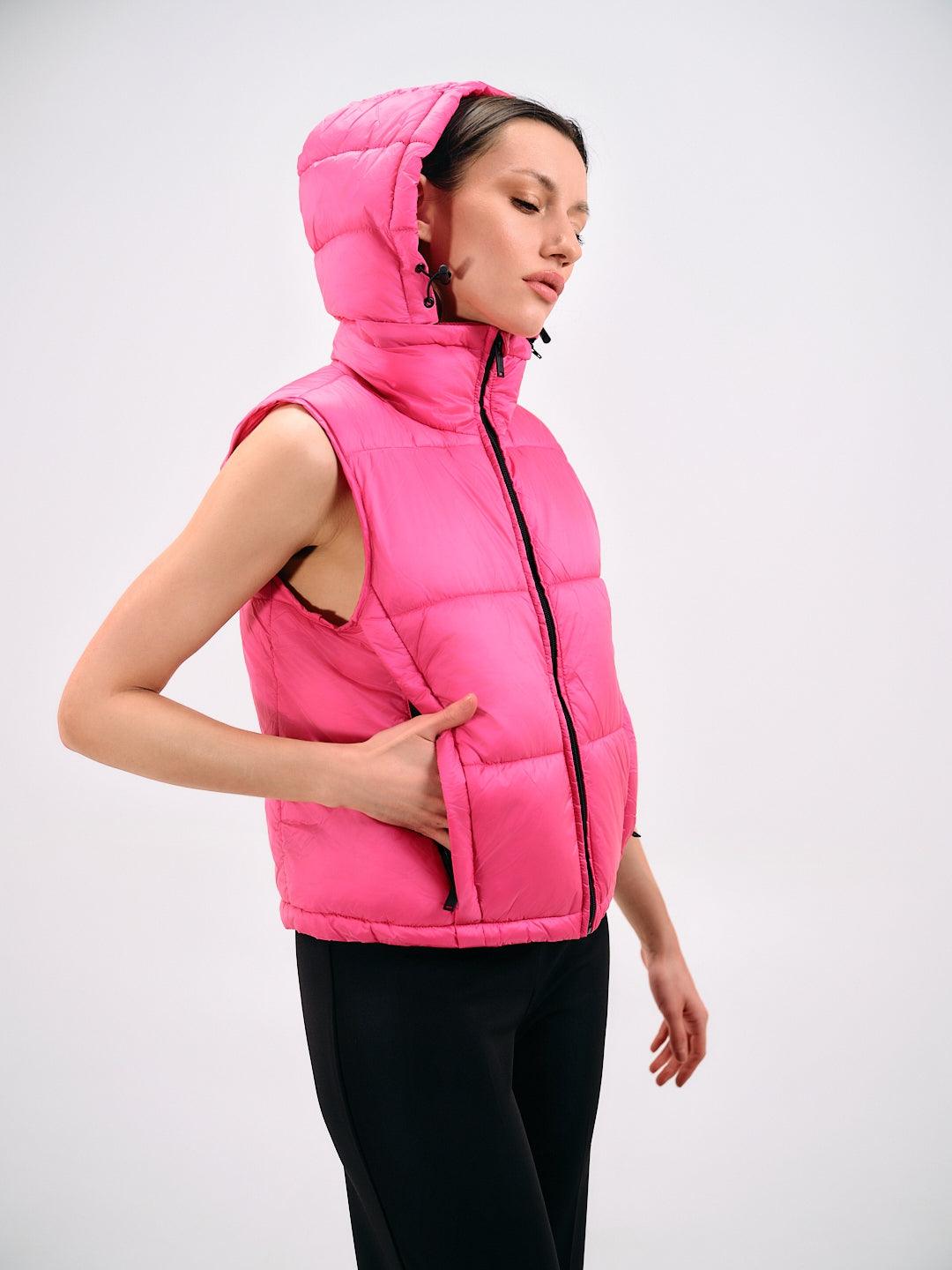 PADDED HOODED VEST