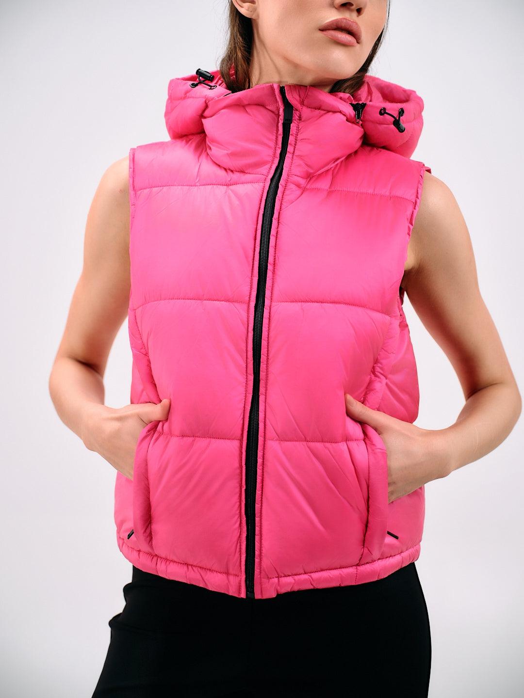 PADDED HOODED VEST