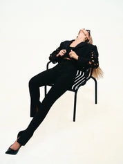 CUTOUT CROPPED BLAZER