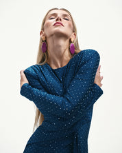 RUCH DRAPED MAXI DRESS